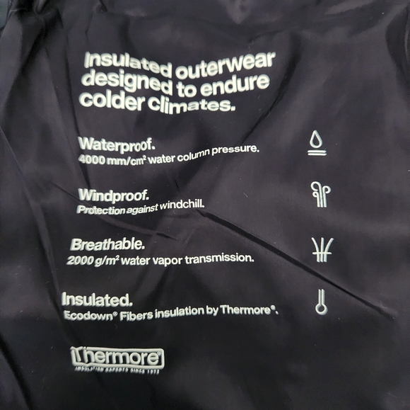 RAINS Boxy Waterproof Insulated Puffer Vest ~NAVY~MEDIUM (UNISEX) - Picture 9 of 12